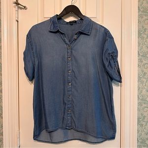 Chambray style Rayon top